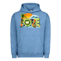 Pigment Pebble Blue love kiwi summer Urban Hoodie - texasbilliewilder