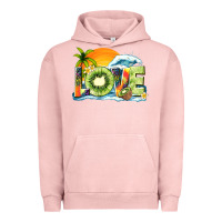 Pigment Salmon love kiwi summer Urban Hoodie - texasbilliewilder
