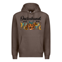 Coffee western dachshund mom Premium Hoodie - RanaPortraitStore
