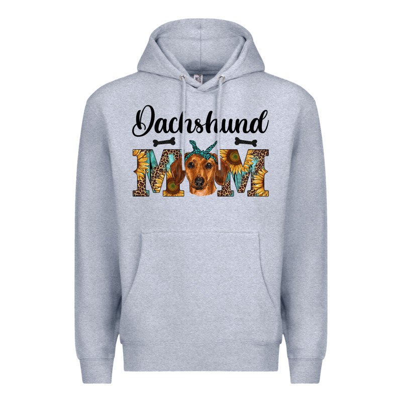 Western Dachshund Mom Premium Hoodie by RanaPortraitStore | Teevron