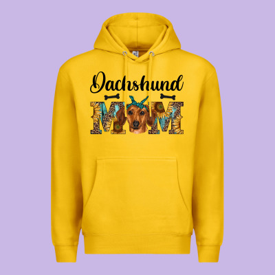 Western Dachshund Mom Premium Hoodie Designed By Ranaportraitstore