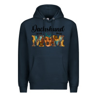 Navy western dachshund mom Premium Hoodie - RanaPortraitStore