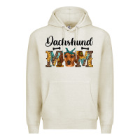Oatmeal Heather western dachshund mom Premium Hoodie - RanaPortraitStore