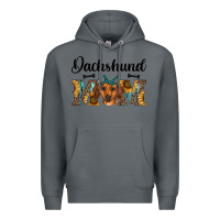Rock western dachshund mom Premium Hoodie - RanaPortraitStore