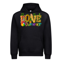 Black love summer with pineapple Urban Hoodie - texasbilliewilder