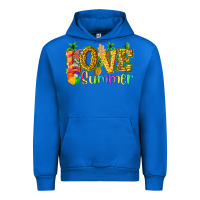 Cobalt love summer with pineapple Urban Hoodie - texasbilliewilder