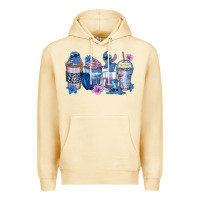 Pina Colada stitch coffee cups Premium Hoodie - Zillion Design Studio