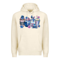 Tofu stitch coffee cups Premium Hoodie - Zillion Design Studio