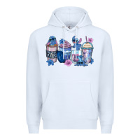 White stitch coffee cups Premium Hoodie - Zillion Design Studio