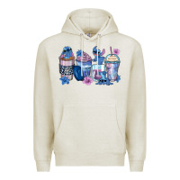 Oatmeal Heather stitch coffee cups Premium Hoodie - Zillion Design Studio