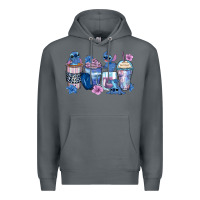 Rock stitch coffee cups Premium Hoodie - Zillion Design Studio
