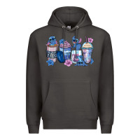 Smoke stitch coffee cups Premium Hoodie - Zillion Design Studio