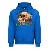 Cobalt find someone who grows flowers Urban Hoodie - Zillion Design Studio