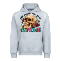 Heather Grey find someone who grows flowers Urban Hoodie - Zillion Design Studio