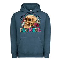 Pigment Midnight Navy find someone who grows flowers Urban Hoodie - Zillion Design Studio