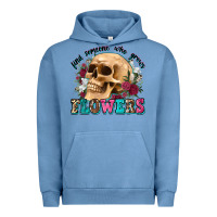 Pigment Pebble Blue find someone who grows flowers Urban Hoodie - Zillion Design Studio