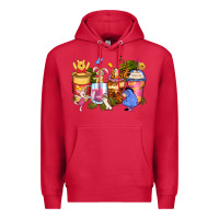 Cardinal cartoon characters coffee cups Premium Hoodie - Zillion Design Studio
