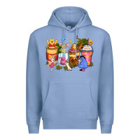 Colony Blue cartoon characters coffee cups Premium Hoodie - Zillion Design Studio