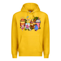 Lemon cartoon characters coffee cups Premium Hoodie - Zillion Design Studio