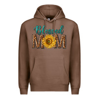Chestnut western blessed mom with sunflower Premium Hoodie - texasbilliewilder