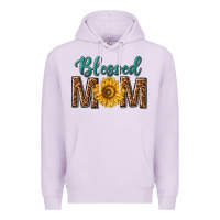 Lilac western blessed mom with sunflower Premium Hoodie - texasbilliewilder