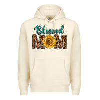 Western Blessed Mom With Sunflower Premium Hoodie | Teevron