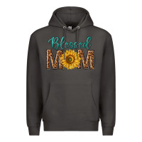 Smoke western blessed mom with sunflower Premium Hoodie - texasbilliewilder