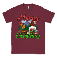 Burgundy merry everything Classic Tee - BundleAndBundleShop