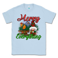 Dusty Blue merry everything Classic Tee - BundleAndBundleShop