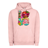 Pigment Salmon love summer teacher Urban Hoodie - texasbilliewilder