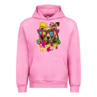 Fuchsia Pink mama bear summer Urban Hoodie - texasbilliewilder