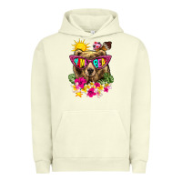 Pigment Pistachio mama bear summer Urban Hoodie - texasbilliewilder