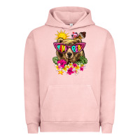 Pigment Salmon mama bear summer Urban Hoodie - texasbilliewilder