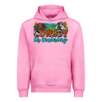 Fuchsia Pink cowboy in training Urban Hoodie - Zillion Design Studio