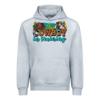 Heather Grey cowboy in training Urban Hoodie - Zillion Design Studio