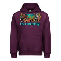 Mauve Wine cowboy in training Urban Hoodie - Zillion Design Studio