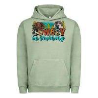 Pigment Oil Green cowboy in training Urban Hoodie - Zillion Design Studio