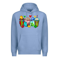 Colony Blue autism coffee cups Premium Hoodie - Zillion Design Studio