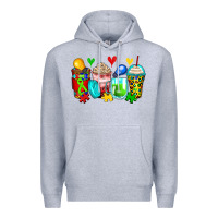 Heather Grey autism coffee cups Premium Hoodie - Zillion Design Studio