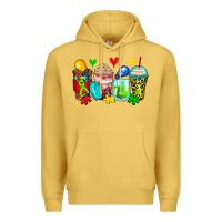 Antique Gold autism coffee cups Premium Hoodie - Zillion Design Studio