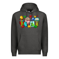 Charcoal Heather autism coffee cups Premium Hoodie - Zillion Design Studio