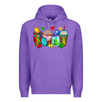 Purple autism coffee cups Premium Hoodie - Zillion Design Studio