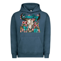 Pigment Midnight Navy country mama Urban Hoodie - Zillion Design Studio