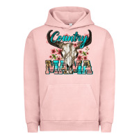 Pigment Salmon country mama Urban Hoodie - Zillion Design Studio