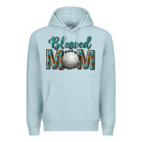 Blue Mist western blessed mom with volleyball Premium Hoodie - texasbilliewilder