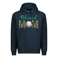 Navy western blessed mom with volleyball Premium Hoodie - texasbilliewilder