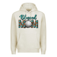 Oatmeal Heather western blessed mom with volleyball Premium Hoodie - texasbilliewilder