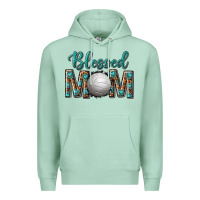 Seafoam western blessed mom with volleyball Premium Hoodie - texasbilliewilder