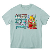 Arona Coffee Gives Me Teacher Powers Heavy Core Tee - CowhideDigitalArt