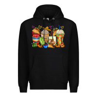 Black tacos coffee cups Premium Hoodie - Zillion Design Studio